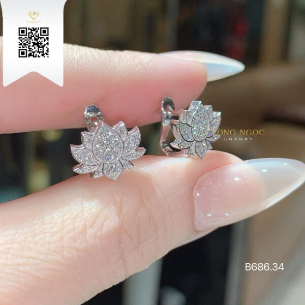 Bông Tai Kim Cương B68634 Dương Trần Daimond