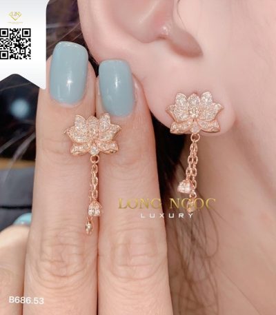 Bông Tai Kim Cương B68653 Dương Trần Daimond
