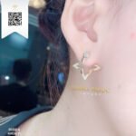Bông Tai Kim Cương B6884 Kim Cương Giá Tốt