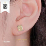 Bông Tai Kim Cương B69187 Kim Cương Giá Tốt