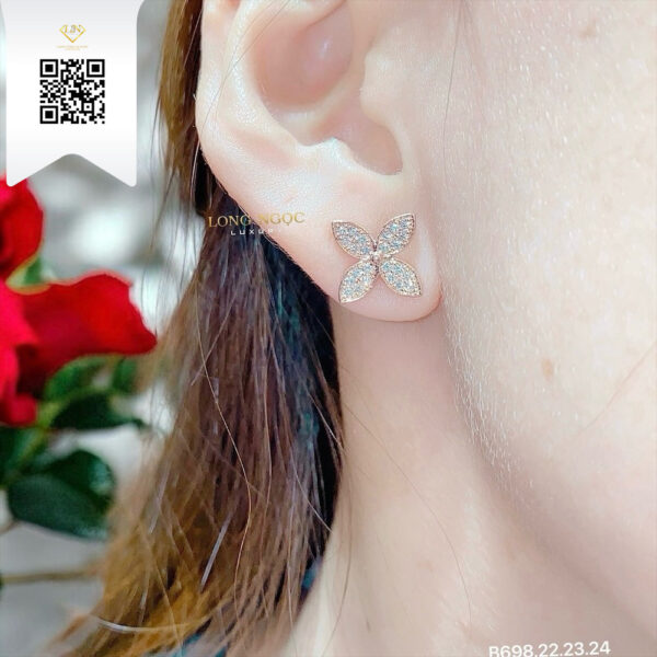 Bông Tai Kim Cương B69822 Dương Trần Daimond