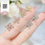 Bông Tai Kim Cương B69822 Kim Cương Giá Tốt