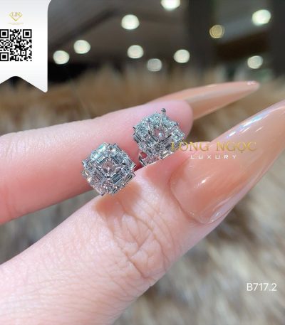 Bông Tai Kim Cương B7172 Kim Cương Giá Tốt