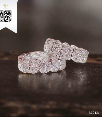 Bông Tai Kim Cương B7213 Kim Cương Giá Tốt