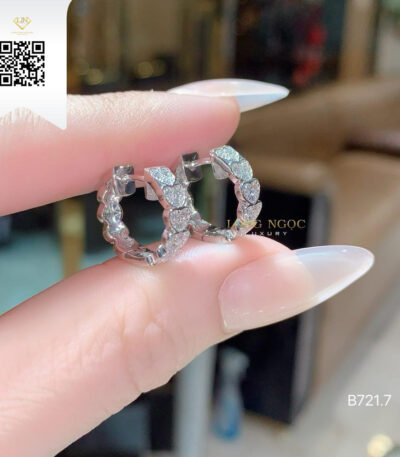 Bông Tai Kim Cương B7217 Kim Cương Giá Tốt