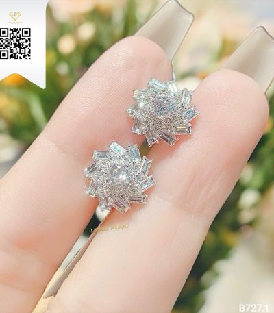 Bông Tai Kim Cương B7271 Kim Cương Giá Tốt