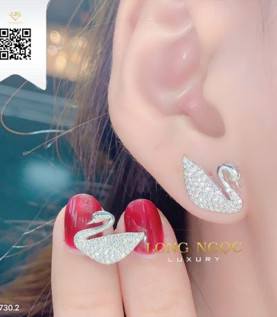 Bông Tai Kim Cương B7302 Kim Cương Giá Tốt