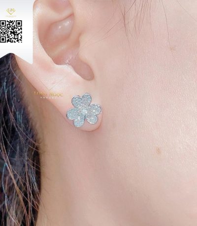 Bông Tai Kim Cương B742 Kim Cương Giá Tốt