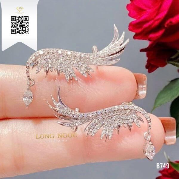 Bông Tai Kim Cương B749 Dương Trần Daimond