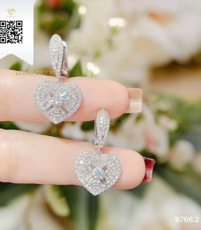Bông Tai Kim Cương B7662 Dương Trần Daimond