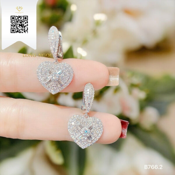 Bông Tai Kim Cương B7662 Dương Trần Daimond