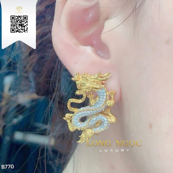 Bông Tai Kim Cương B770 Dương Trần Daimond