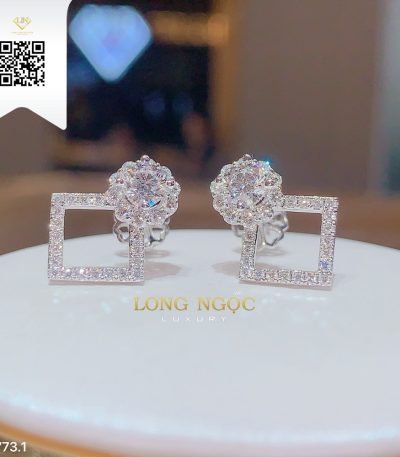 Bông Tai Kim Cương B7731 Dương Trần Daimond