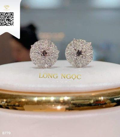 Bông Tai Kim Cương B779 Dương Trần Daimond