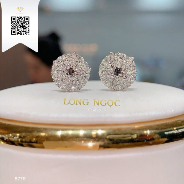 Bông Tai Kim Cương B779 Dương Trần Daimond