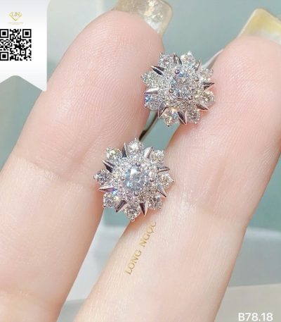 Bông Tai Kim Cương B7818 Dương Trần Daimond