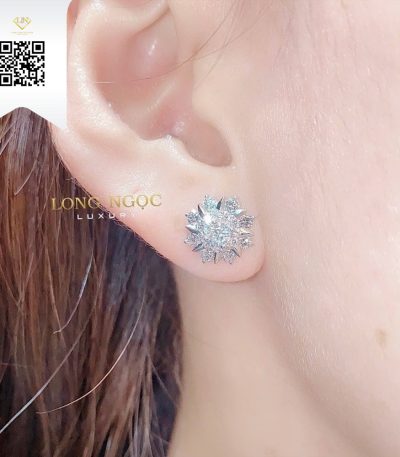 Bông Tai Kim Cương B7818 Kim Cương Giá Tốt