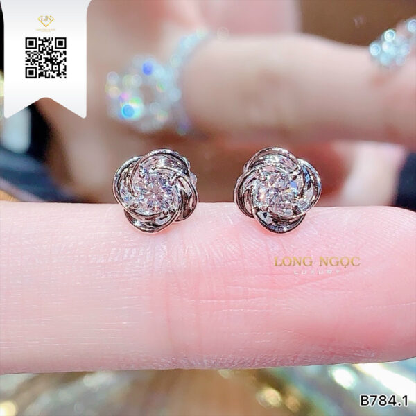 Bông Tai Kim Cương B7841 Dương Trần Daimond
