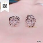 Bông Tai Kim Cương B7841 Trần Dương Daimond Long Ngọc Luxury