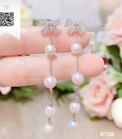 Bông Tai Kim Cương B788 Kim Cương Giá Tốt