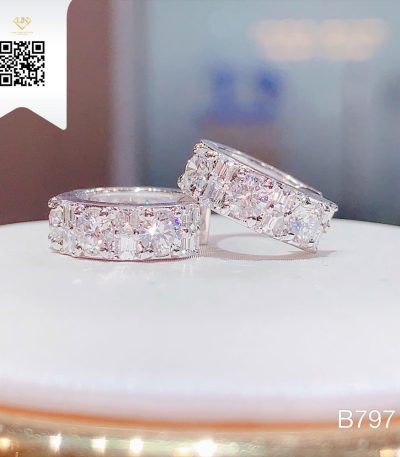 Bông Tai Kim Cương B797 Kim Cương Giá Tốt