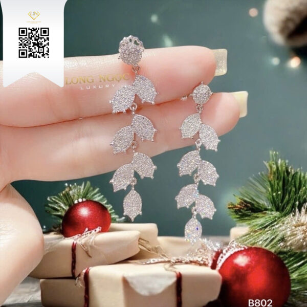 Bông Tai Kim Cương B802 Dương Trần Daimond