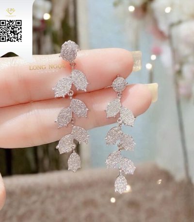 Bông Tai Kim Cương B802 Kim Cương Giá Tốt