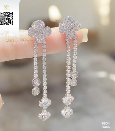 Bông Tai Kim Cương B804 Kim Cương Giá Tốt