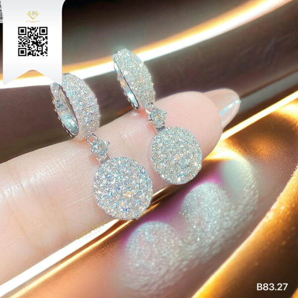 Bông Tai Kim Cương B8327 Dương Trần Daimond