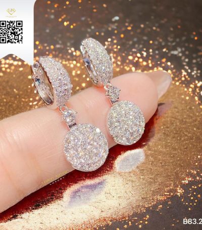 Bông Tai Kim Cương B8327 Kim Cương Giá Tốt