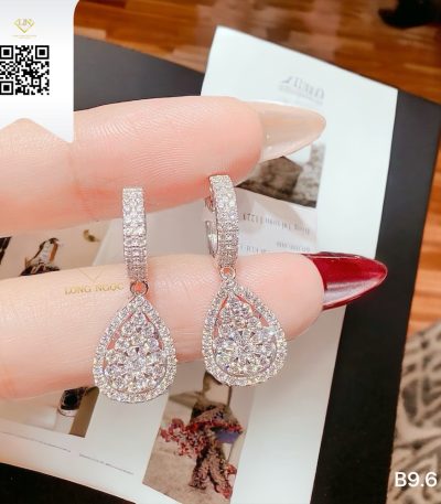 Bông Tai Kim Cương B96 Kim Cương Giá Tốt