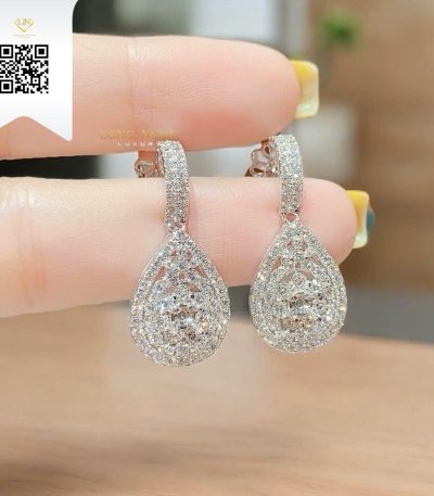 Bông Tai Kim Cương B97 Kim Cương Giá Tốt