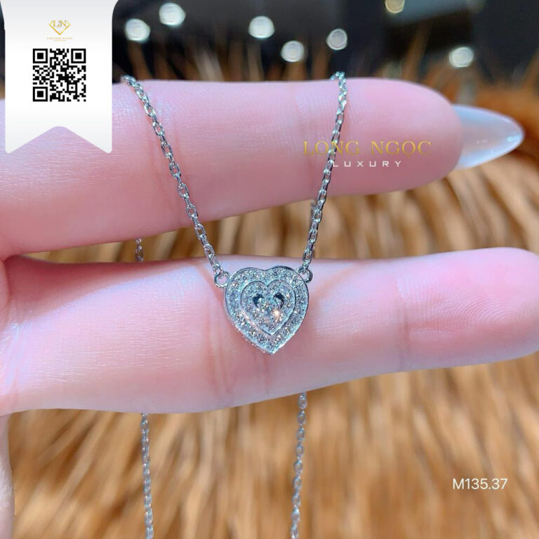 Dây Chuyền Kim Cương M13537 Kim Cương Giá Tốt