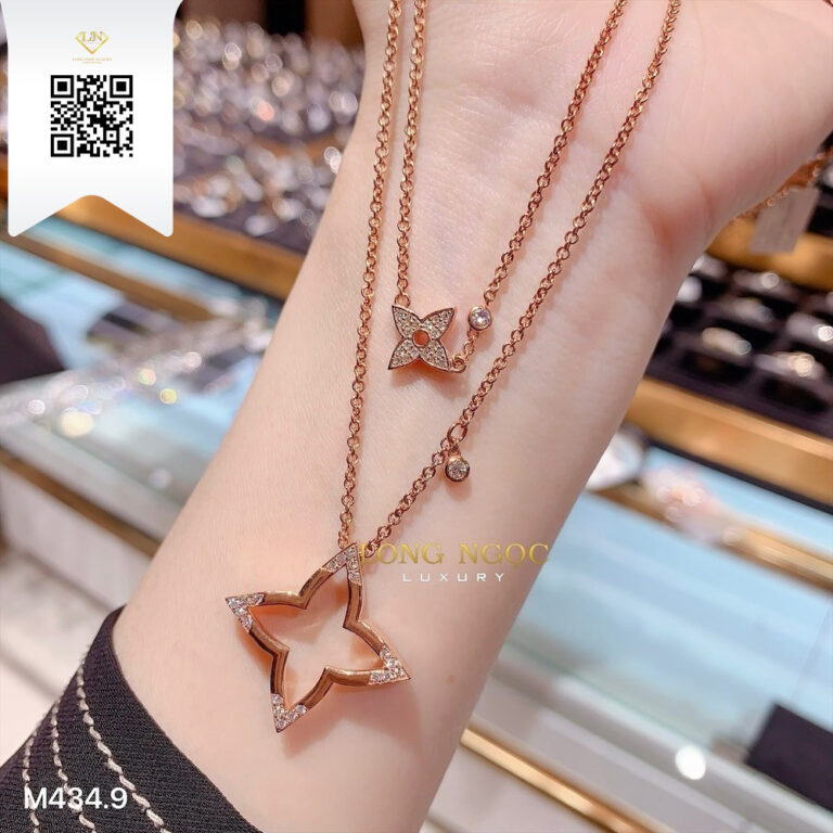 Dây Chuyền Kim Cương M4349 Kim Cương Giá Tốt