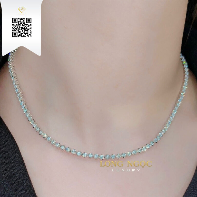 Dây Chuyền Kim Cương O10236 Kim Cương Giá Tốt