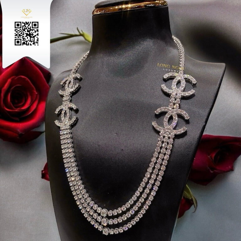 Dây Chuyền Kim Cương O1084 Kim Cương Giá Tốt