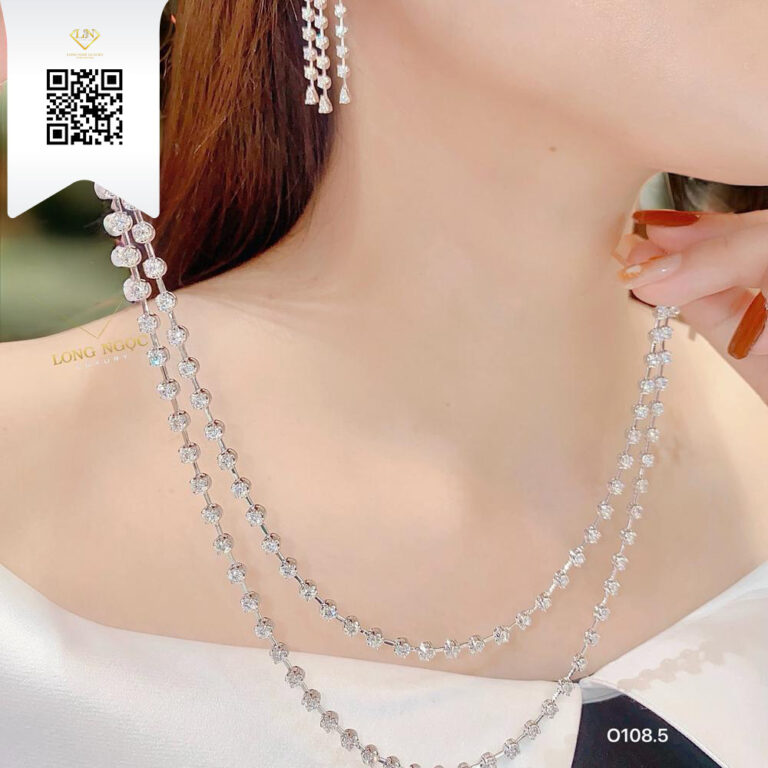 Dây Chuyền Kim Cương O1085 Kim Cương Giá Tốt