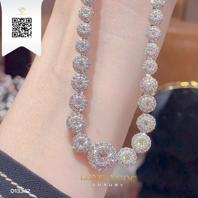 Dây Chuyền Kim Cương O13312 Kim Cương Giá Tốt