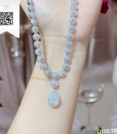 Dây Chuyền Kim Cương O13512 Kim Cương Giá Tốt