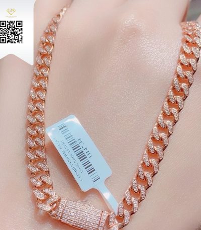 Dây Chuyền Kim Cương O14734 Kim Cương Giá Tốt