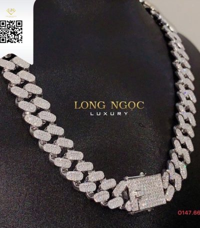 Dây Chuyền Kim Cương O14766 Kim Cương Giá Tốt
