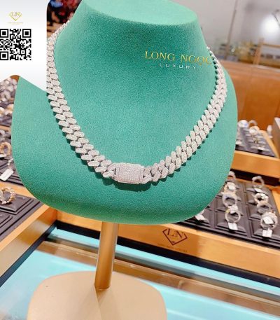 Dây Chuyền Kim Cương O14771 Kim Cương Giá Tốt