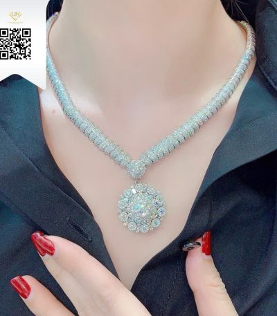 Dây Chuyền Kim Cương O2055 Kim Cương Giá Tốt