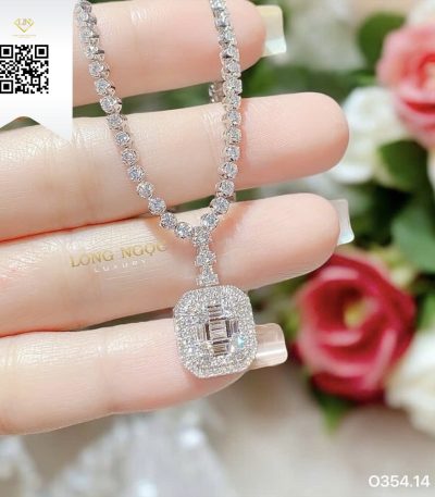 Dây Chuyền Kim Cương O35414 Kim Cương Giá Tốt