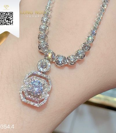 Dây Chuyền Kim Cương O3544 Kim Cương Giá Tốt