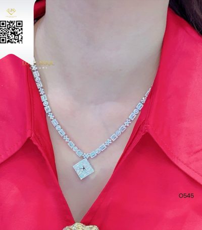Dây Chuyền Kim Cương O4265 Kim Cương Giá Tốt