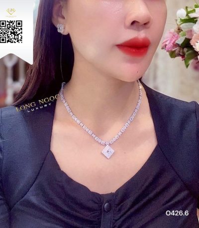 Dây Chuyền Kim Cương O4266 Kim Cương Giá Tốt