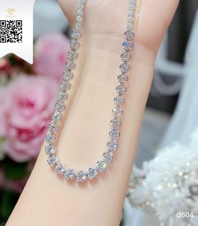 Dây Chuyền Kim Cương O504 Kim Cương Giá Tốt
