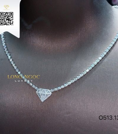 Dây Chuyền Kim Cương O51313 Kim Cương Giá Tốt