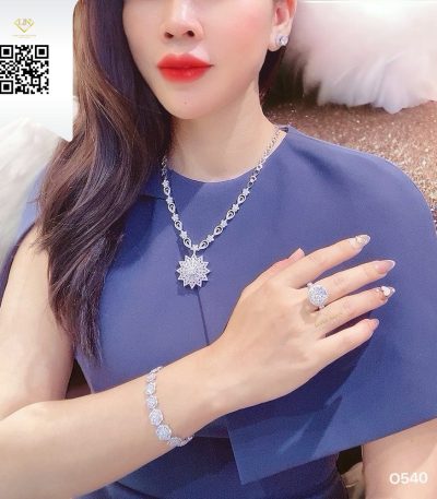 Dây Chuyền Kim Cương O540 Kim Cương Giá Tốt